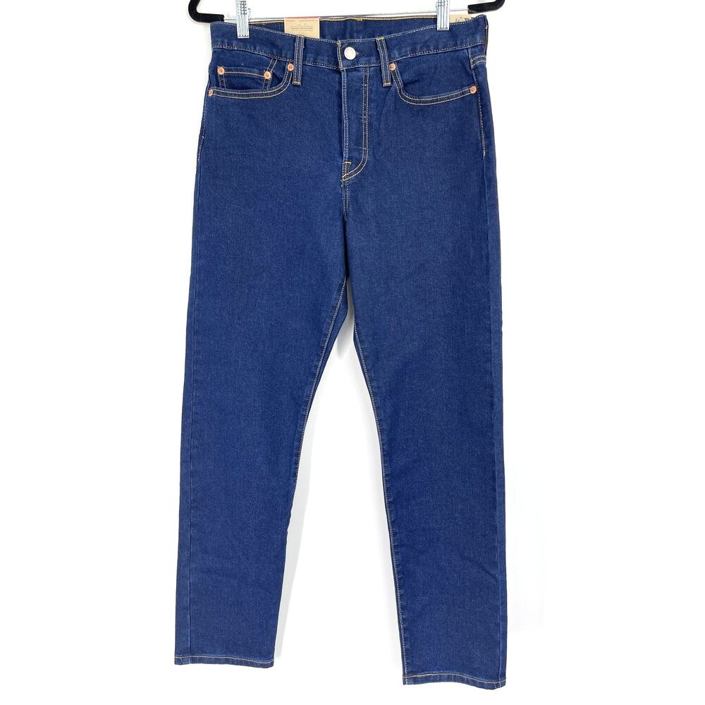 Levi's Wedgie Fit Button Fly Jeans Blue Denim High Rise Womens 29 Slim Stretch